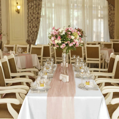 Nappe Rectangulaire en Satin effet Soyeux Mariage et Fêtes
