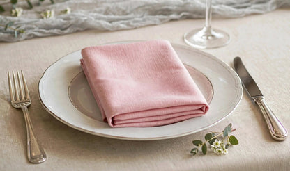 Lot de Serviettes de Table 40 x 40 cm en Polyester Couleur Unie – Décoration de Fête, Mariage et Noël