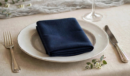 Lot de Serviettes de Table 40 x 40 cm en Polyester Couleur Unie – Décoration de Fête, Mariage et Noël