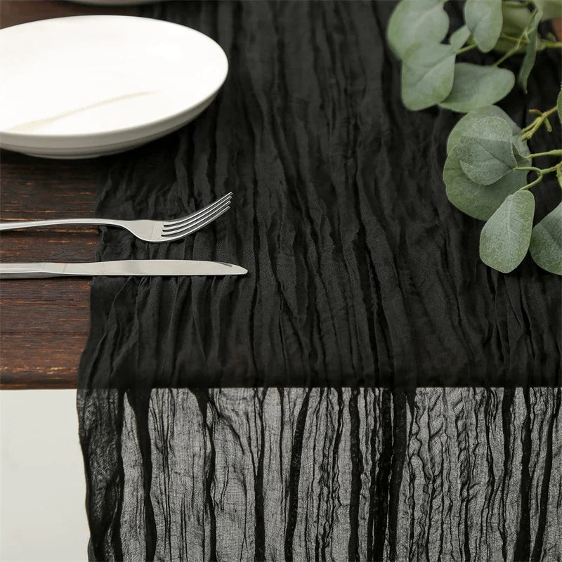Chemin de Table en Gaze Effet Boho Champêtre Mariage & Fêtes