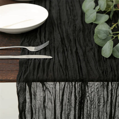 Chemin de Table en Gaze Effet Boho Champêtre Mariage & Fêtes