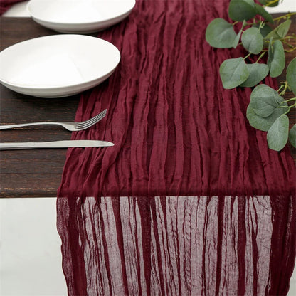 Chemin de Table en Gaze Effet Boho Champêtre Mariage & Fêtes