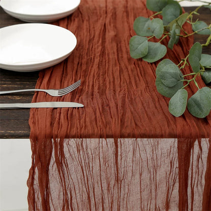 Chemin de Table en Gaze Effet Boho Champêtre Mariage & Fêtes