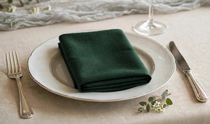 Lot de Serviettes de Table 40 x 40 cm en Polyester Couleur Unie – Décoration de Fête, Mariage et Noël