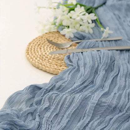 Chemin de Table en Gaze Effet Boho Champêtre Mariage & Fêtes