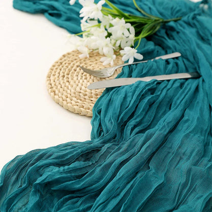 Chemin de Table en Gaze Effet Boho Champêtre Mariage & Fêtes