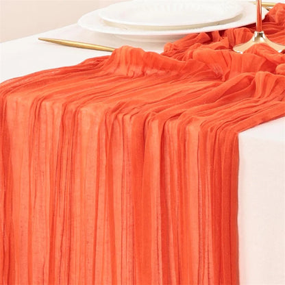 Chemin de Table en Gaze Effet Boho Champêtre Mariage & Fêtes