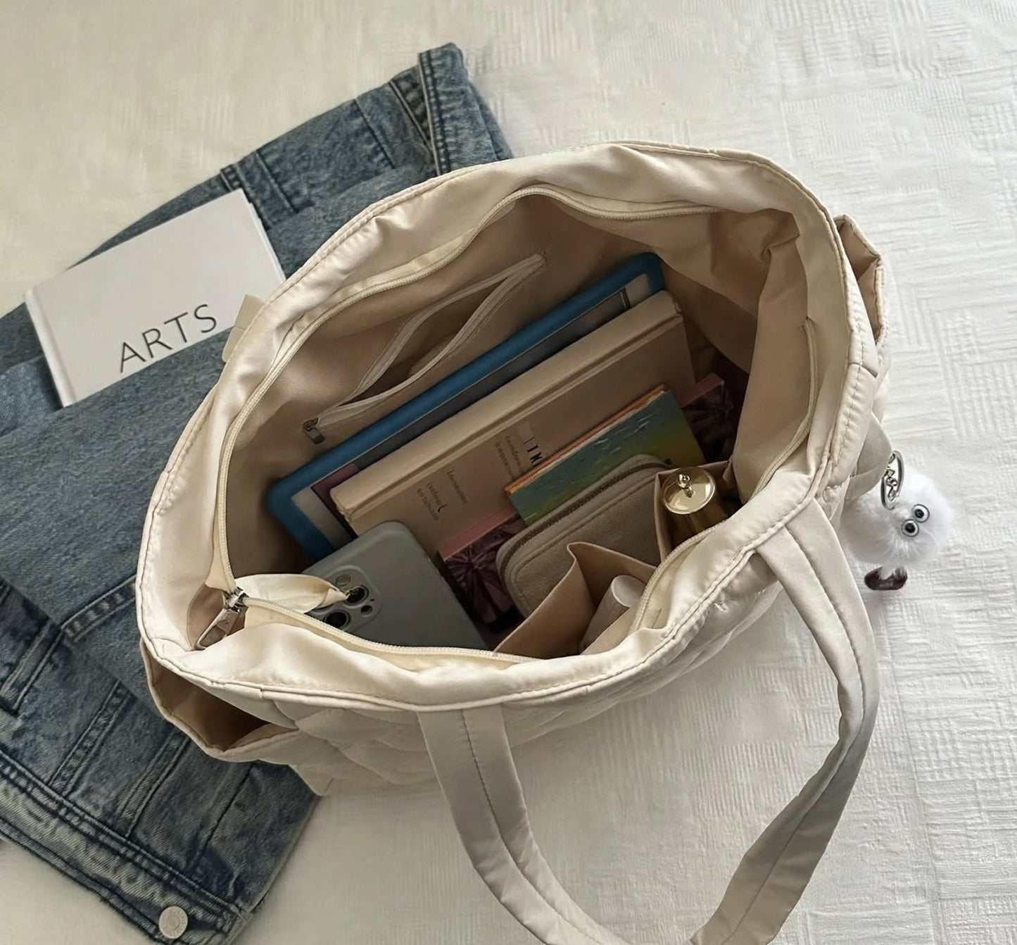 Sac à Bandoulière Femme Grande Capacité en Nylon – Sac de Travail Décontracté