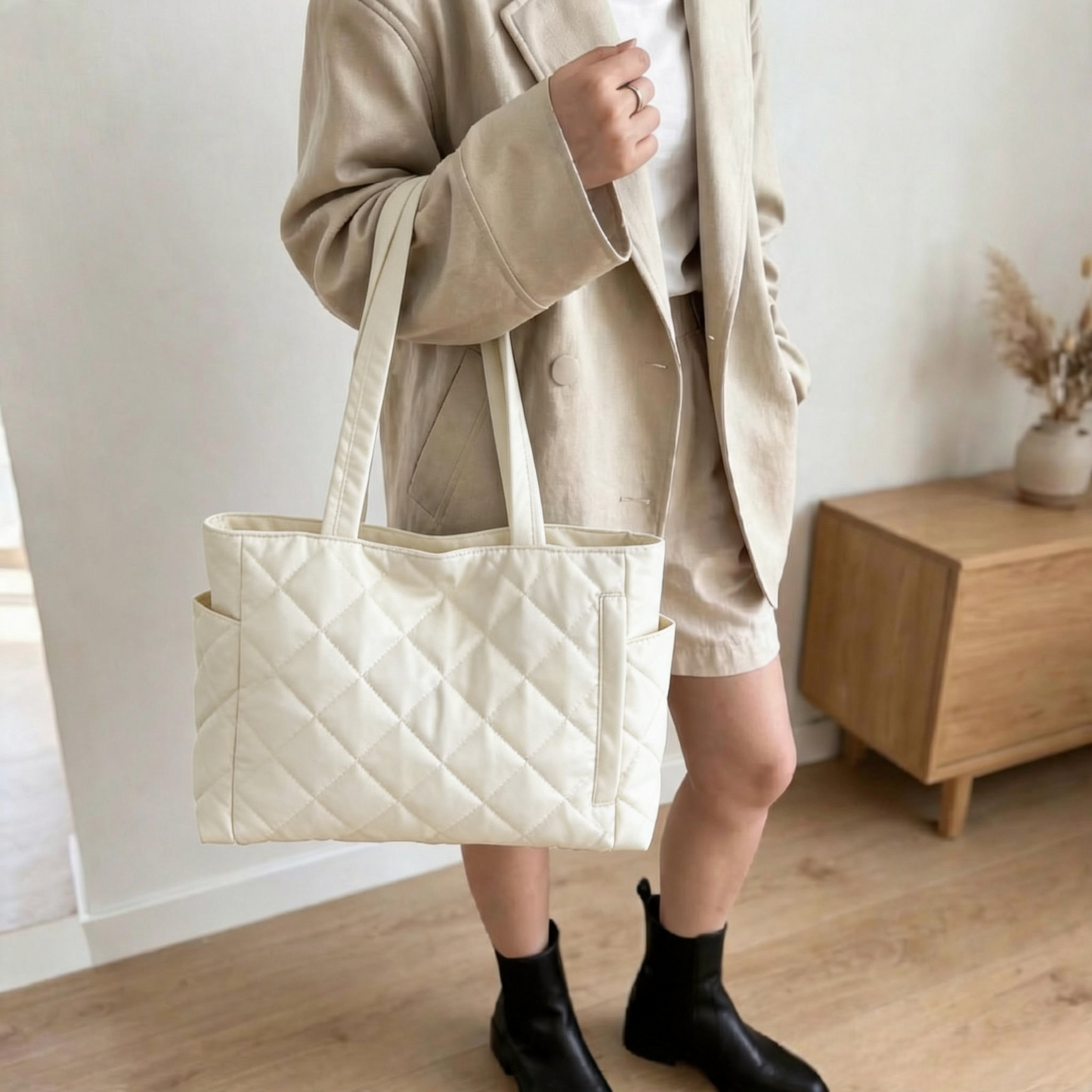 Sac à Bandoulière Femme Grande Capacité en Nylon – Sac de Travail Décontracté