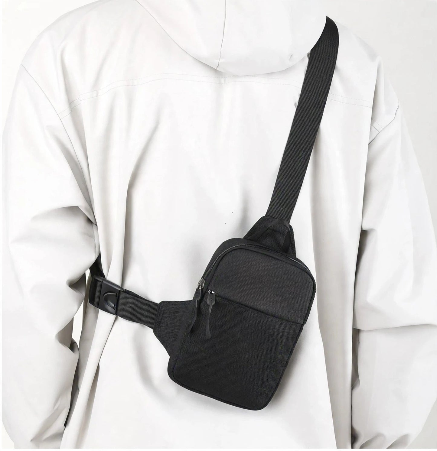 Mini sac bandoulière en nylon unisexe
