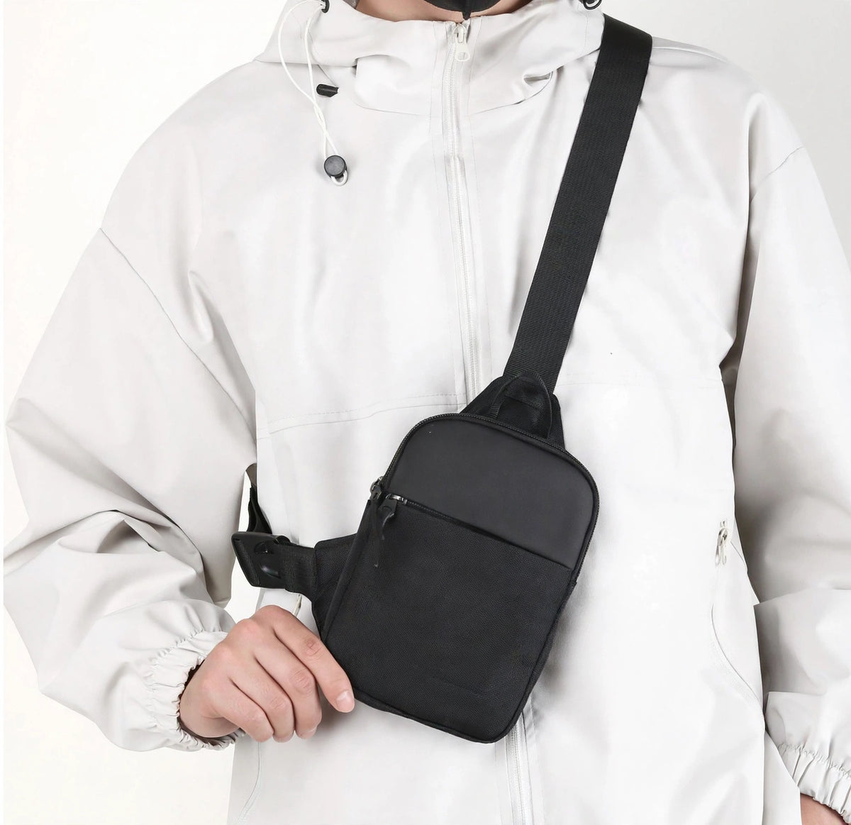 Mini sac bandoulière en nylon unisexe
